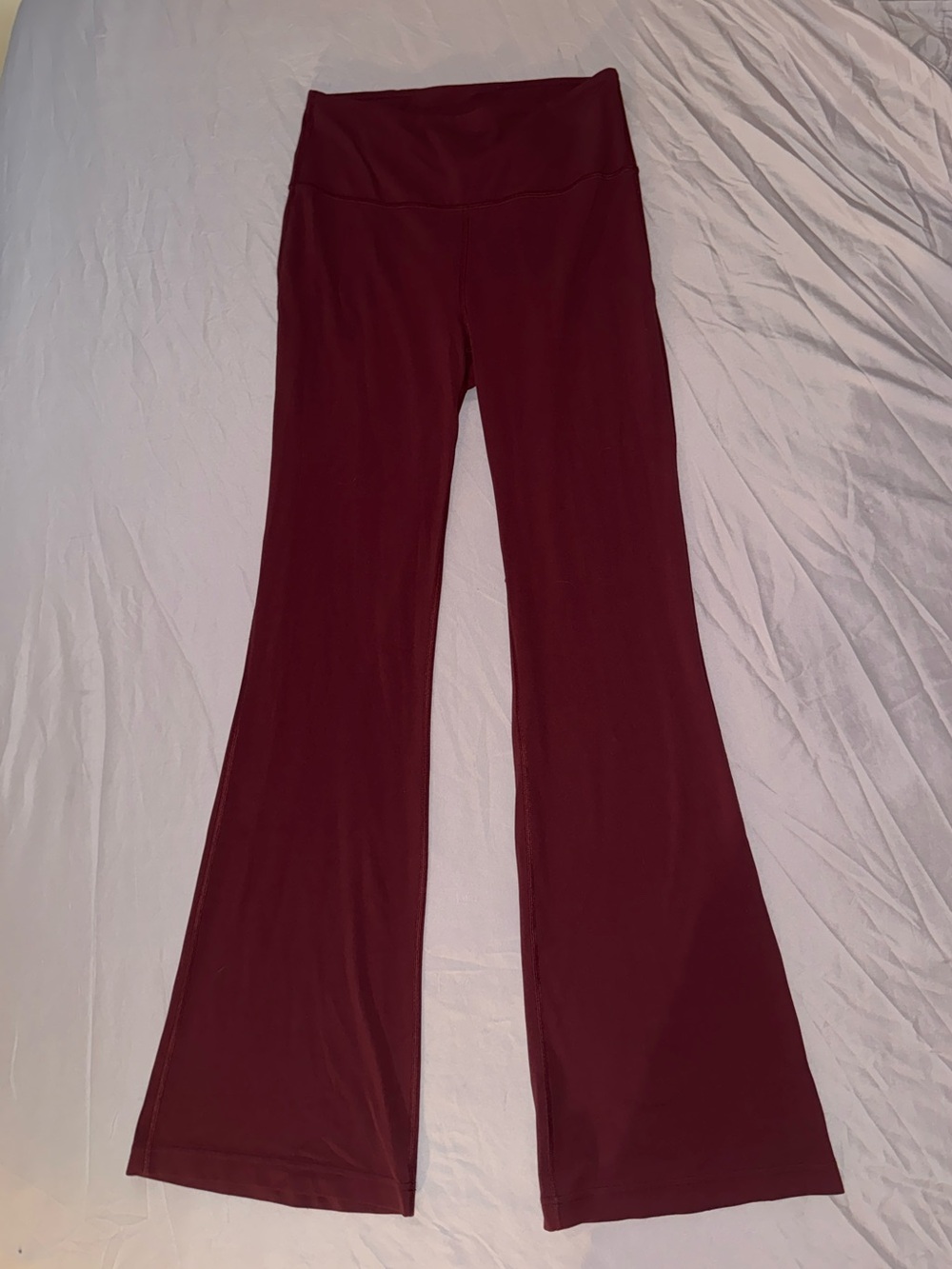 lululemon athletica Burgundy Flare High-Rise Leggings